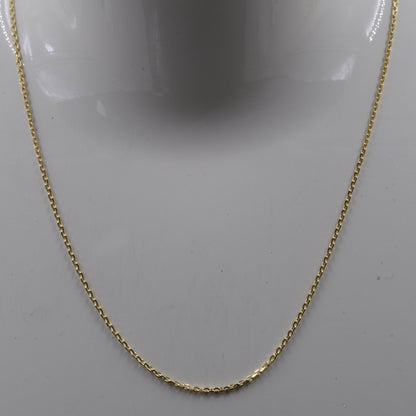 Ankerkette diamantiert Breite 1,3mm - 585-14 Karat Gold