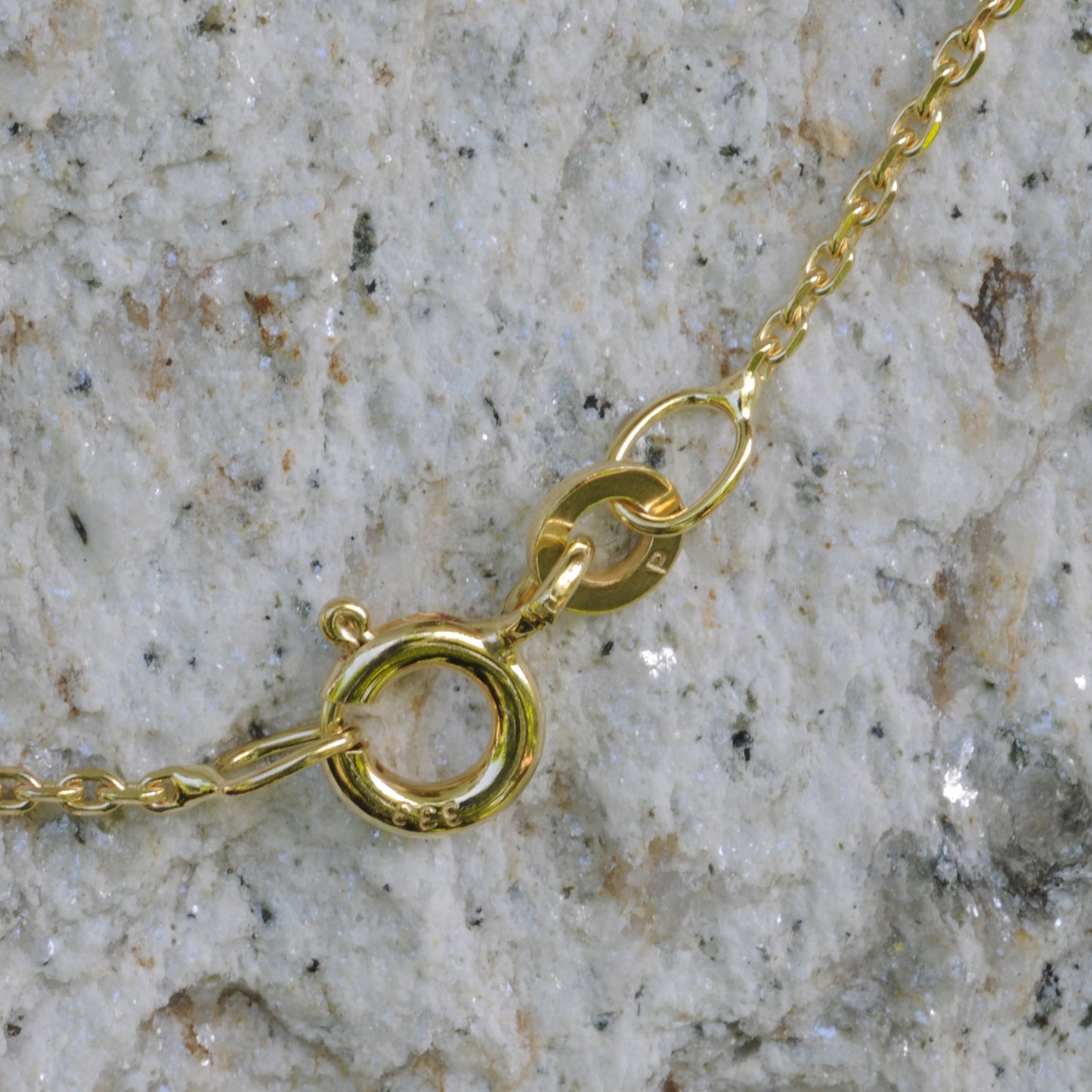 Ankerkette diamantiert Breite 1,3mm - 585-14 Karat Gold
