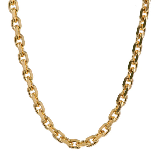 Ankerkette diamantiert Länge 60cm - Breite 1,7mm - 585-14 Karat Gold