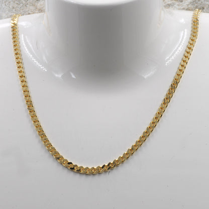 Goldkette Panzerkette Länge 45cm - Breite 3,4mm - 585-14 Karat Gold