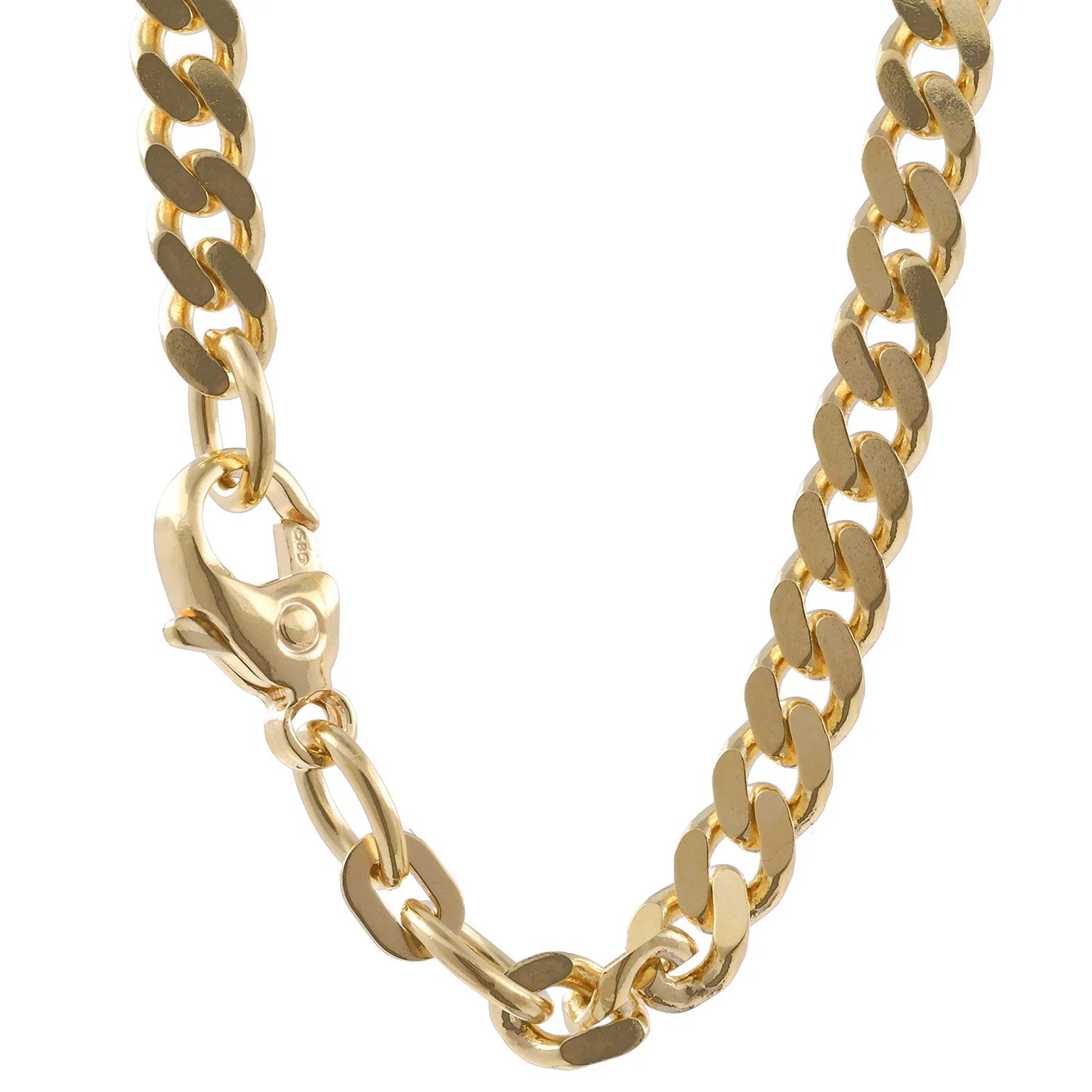 Goldkette Panzerkette Länge 55cm - Breite 4,1mm - 585-14 Karat Gold