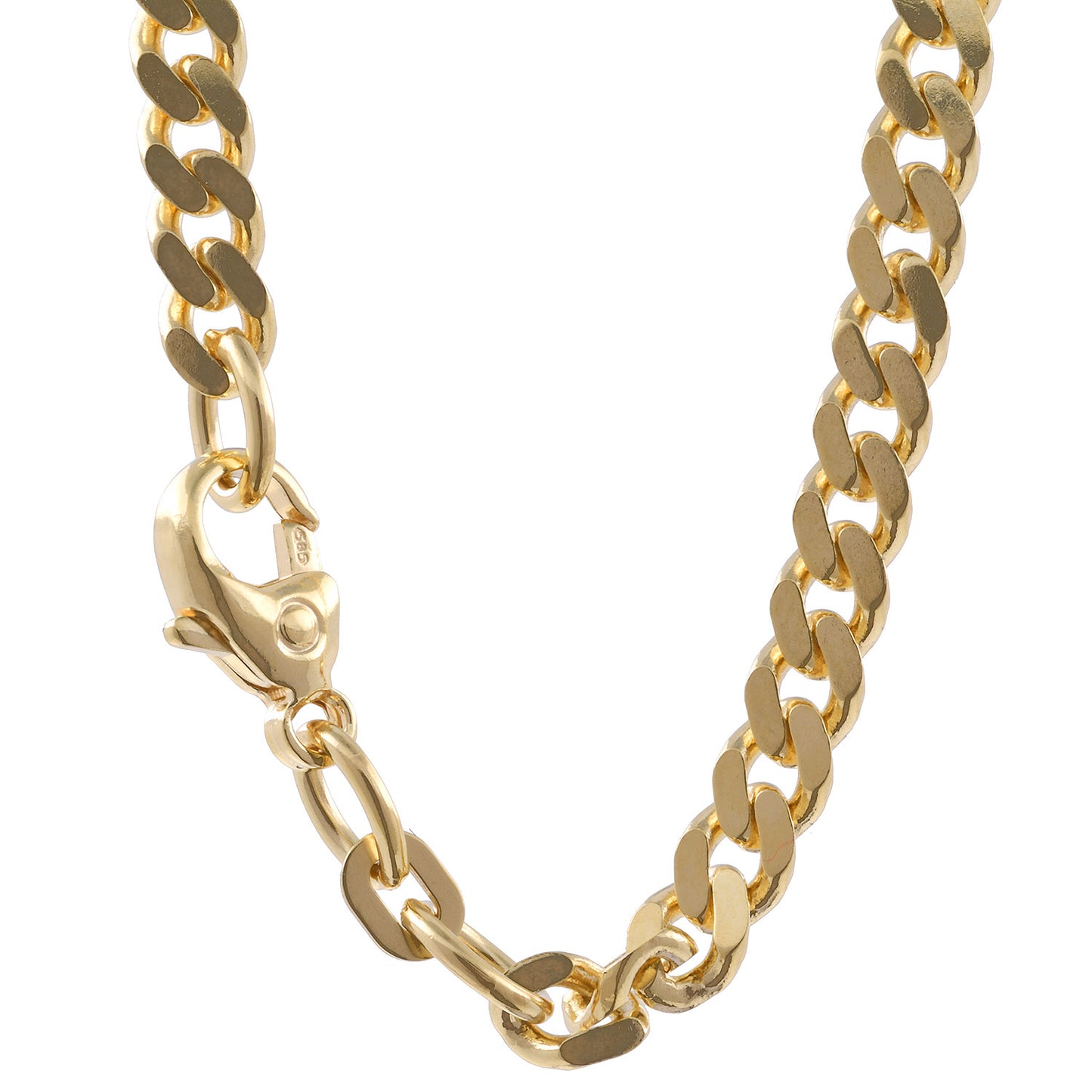 4,1 mm 21 cm 585 - 14 Karat Gold Armkette Panzerkette massiv Gold hochwertige Goldkette 8,9 g