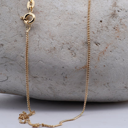 Goldkette Panzerkette Halskette Breite 1,1 mm massiv 585-14 Karat Gold