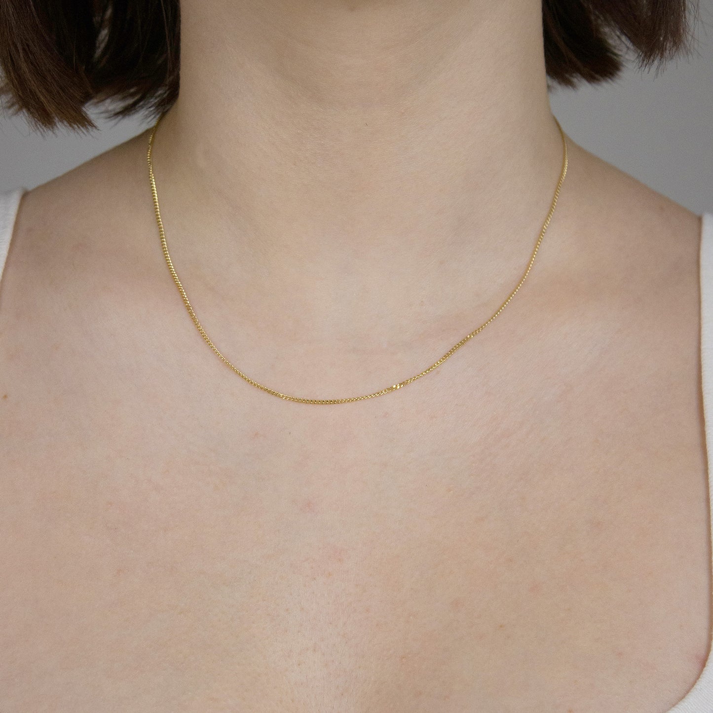 Goldkette Panzerkette Halskette Breite 1,4 mm massiv 585-14 Karat Gold