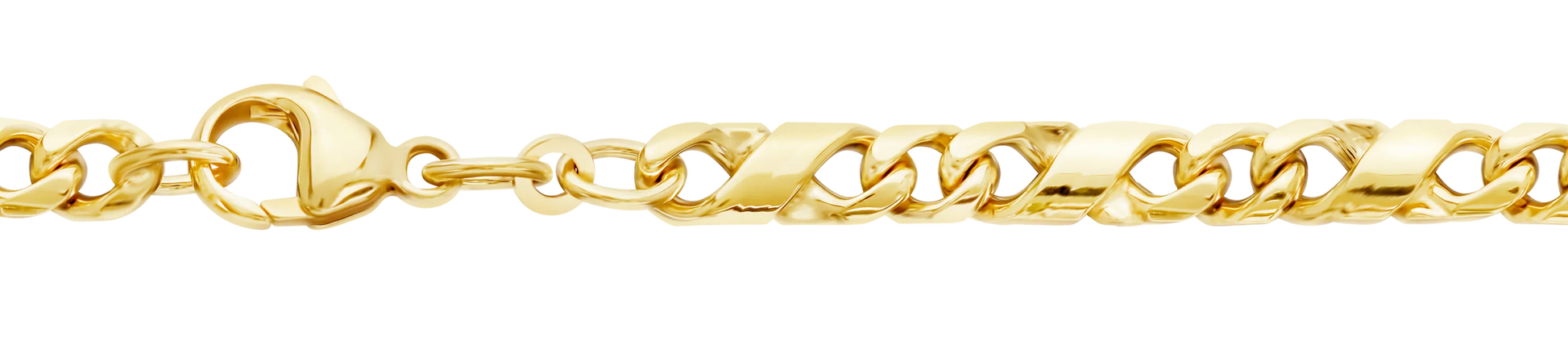 4,9 mm 50 cm 585 - 14 Karat Gold Halskette Dollar Kette massiv Gold hochwertige Goldkette  34,4 g