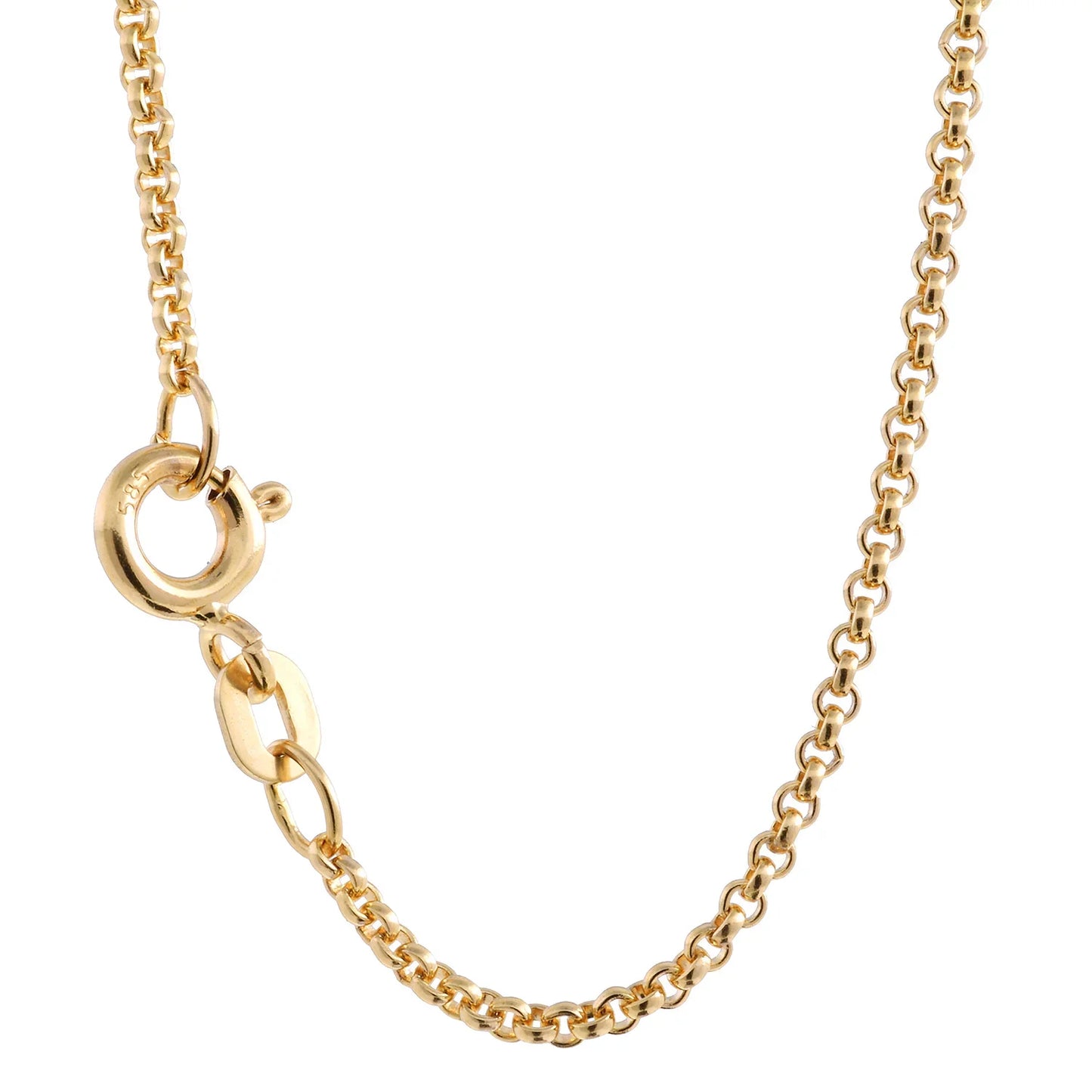 Goldkette Erbskette Länge 42cm - Breite 1,5mm - 585-14 Karat Gold