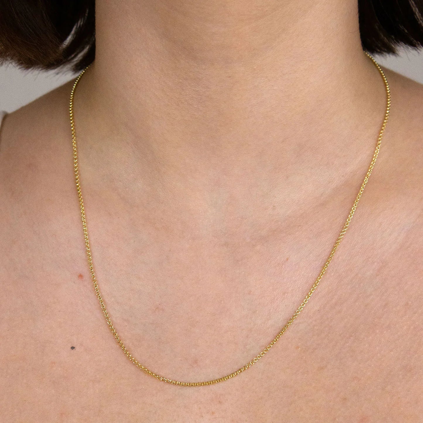 Goldkette Erbskette Länge 50cm - Breite 1,5mm - 585-14 Karat Gold