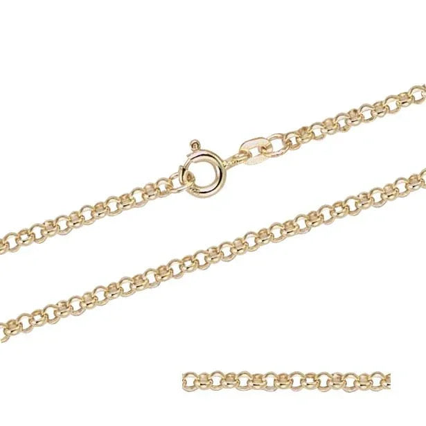 2,5 mm 585 - 14 Karat Gold Halskette Erbskette massiv Gold hochwertige Goldkette  - Länge nach Wahl
