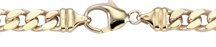 6,0 mm 50 cm 585 - 14 Karat Gold Halskette Panzerkette massiv Gold hochwertige Goldkette  64,2 g
