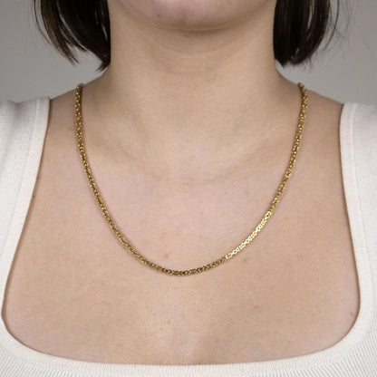 Goldkette Königskette Länge 50cm - Breite 2,5mm - 585-14 Karat Gold