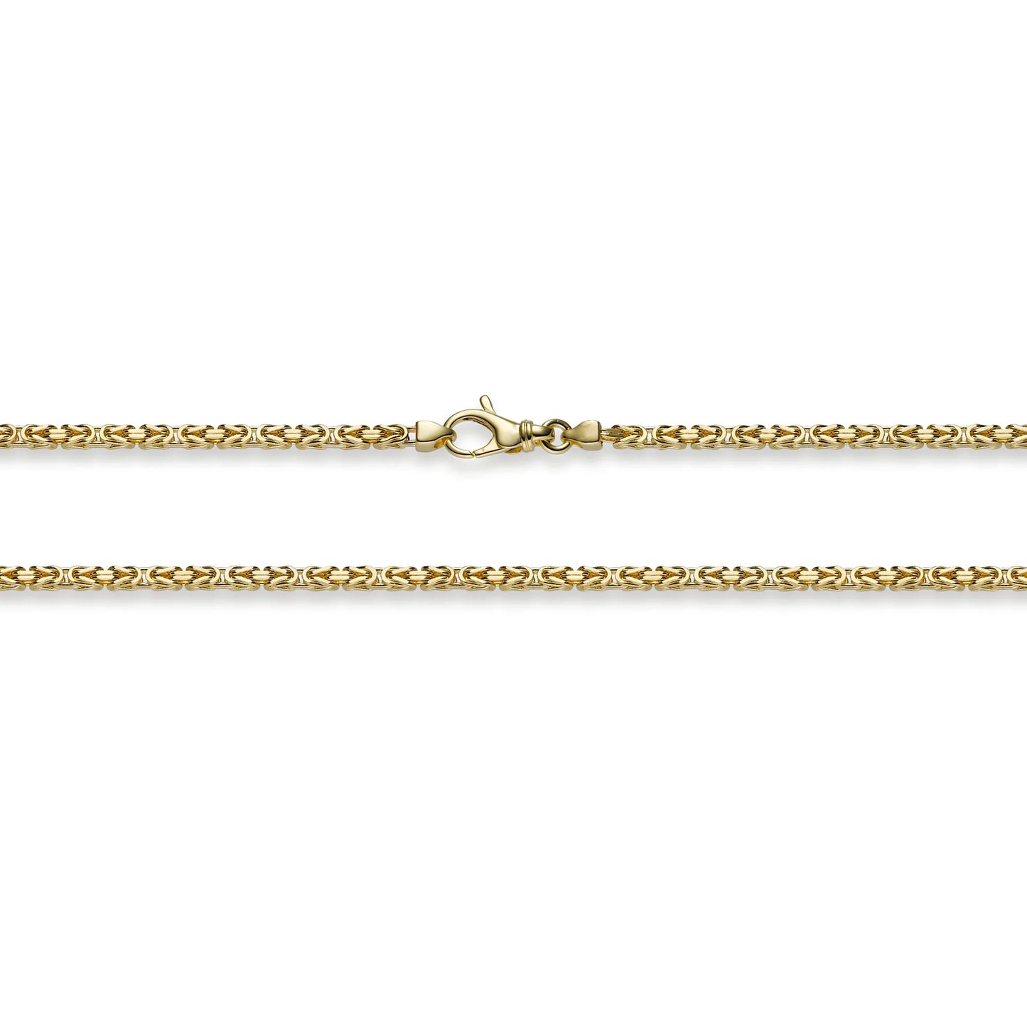 Goldkette Königskette Länge 50cm - Breite 2,5mm - 585-14 Karat Gold