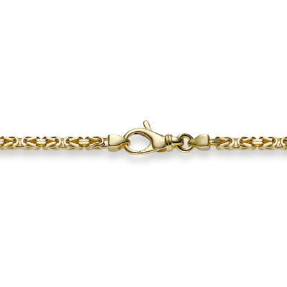 Goldkette Königskette Länge 50cm - Breite 2,5mm - 585-14 Karat Gold