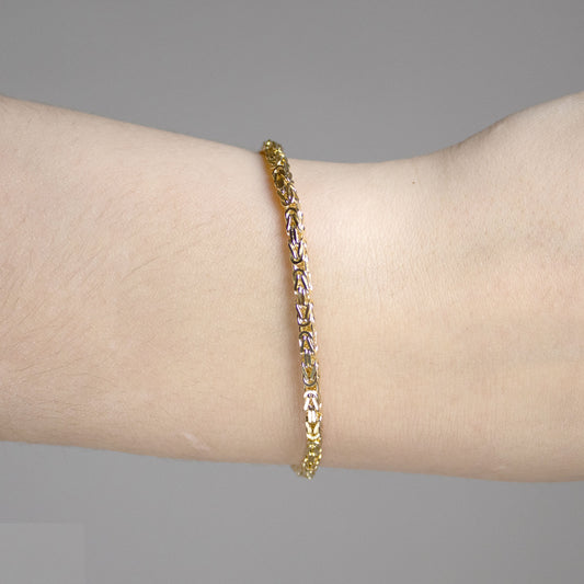 Goldkette Königskette Länge 18,5cm - Breite 1,8mm - 585-14 Karat Gold