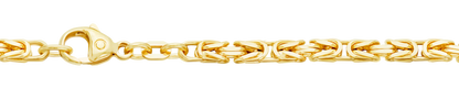 Goldkette Königskette Länge 18,7cm - Breite 3,2mm - 585-14 Karat Gold