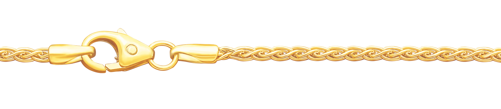 1,7 mm 18,5 cm 585 - 14 Karat Gold Armkette Zopfkette massiv Gold hochwertige Goldkette 2,2 g