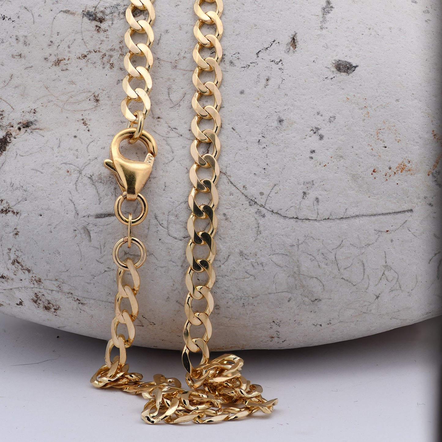 Goldkette Panzerkette Breite 3,9mm - 585-14 Karat Gold