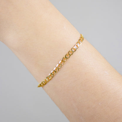Goldkette Panzerkette Breite 3,9mm - 585-14 Karat Gold