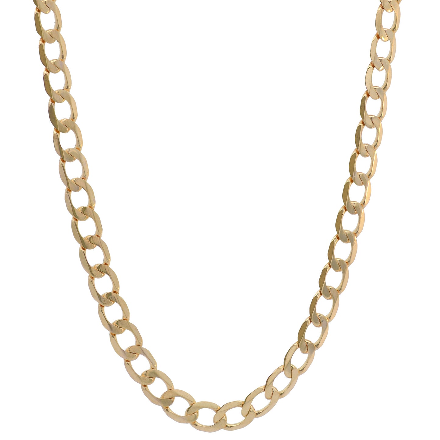 Goldkette Panzerkette weit Halskette 2,6 mm massiv 585-14 Karat Gold