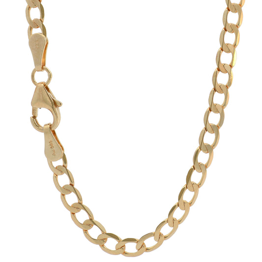 Panzerkette Halskette Breite 3,3 mm - 585 - 14 Karat Gold Auswahl