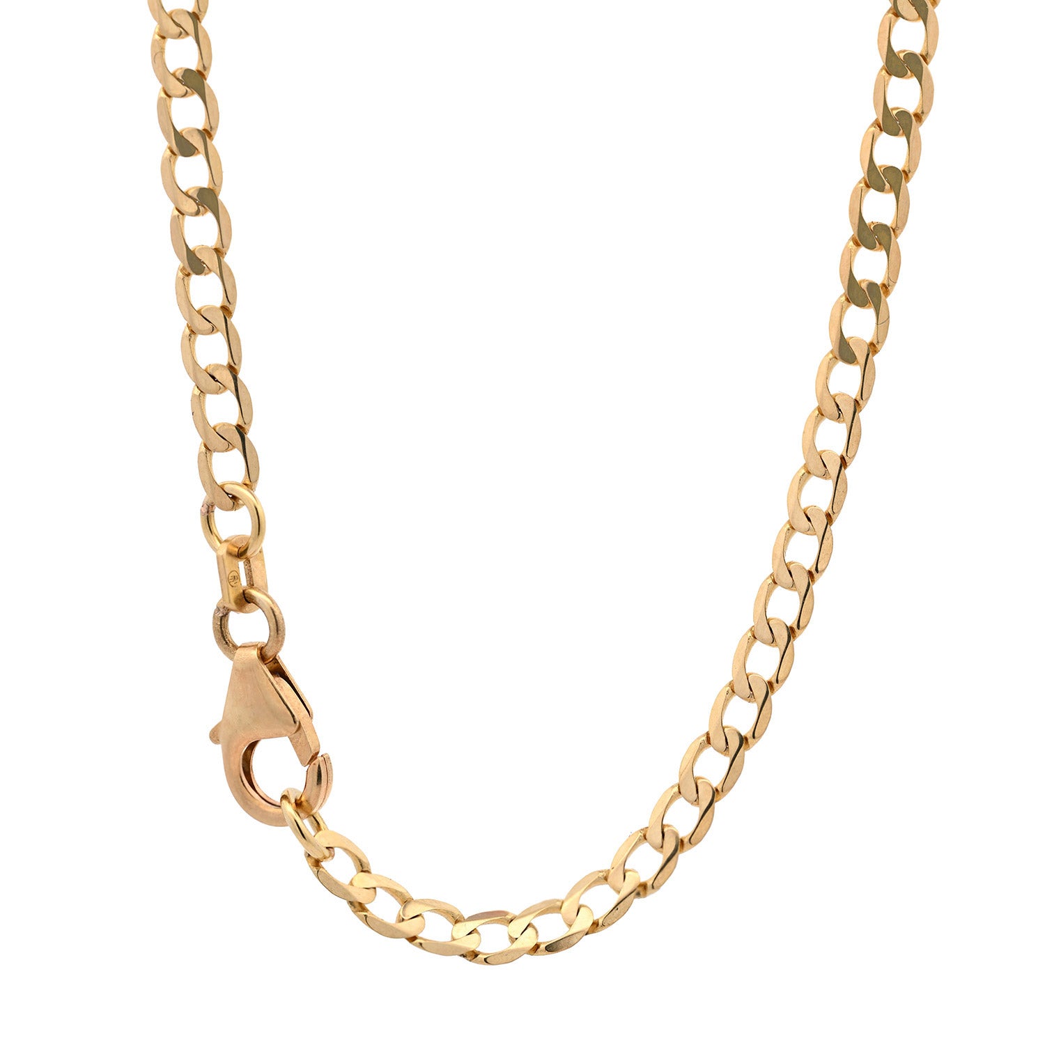 Panzerkette Halskette Breite 3,3 mm - 585 - 14 Karat Gold Auswahl