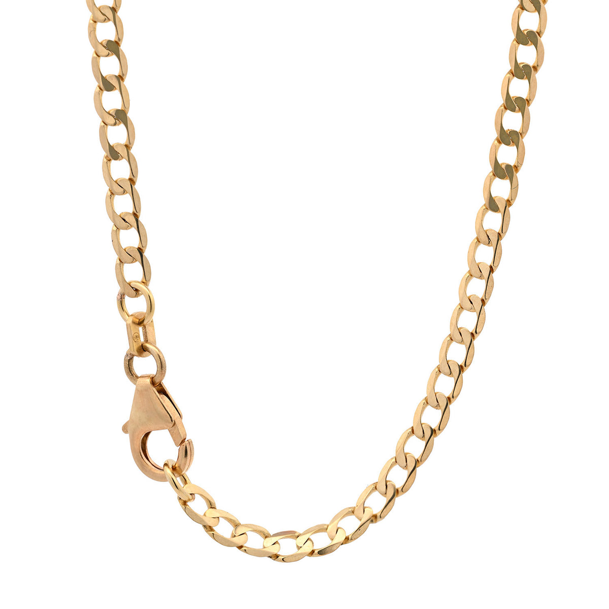 Panzerkette Halskette Breite 3,3 mm - 585 - 14 Karat Gold Auswahl