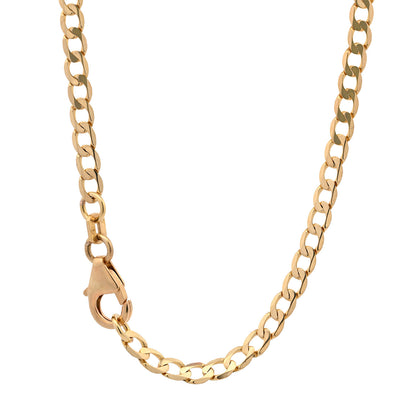 Panzerkette Halskette Breite 3,3 mm - 585 - 14 Karat Gold Auswahl