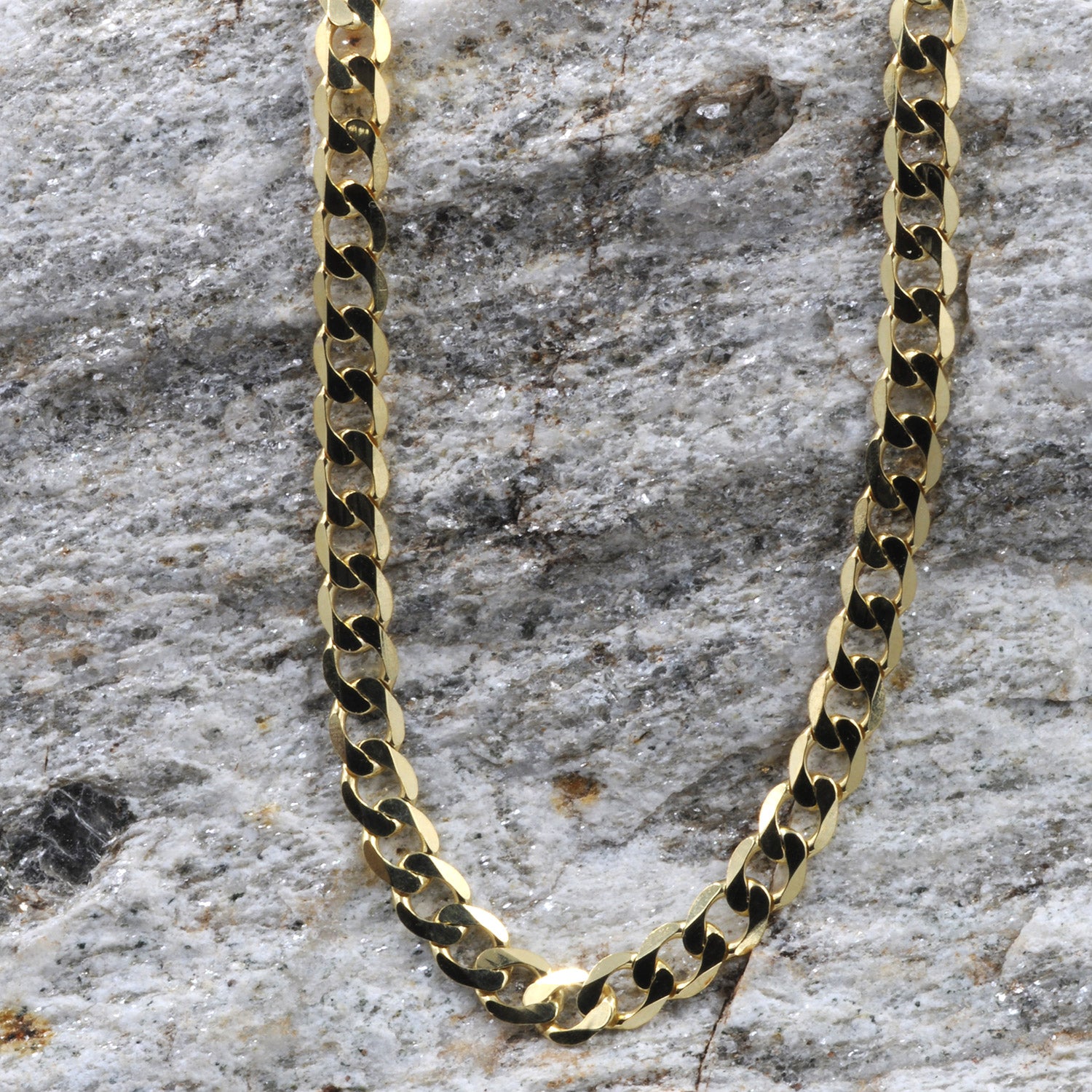 5,0 mm 19 cm 585 - 14 Karat Gold Armkette Panzerkette massiv Gold hochwertige Goldkette 6 g