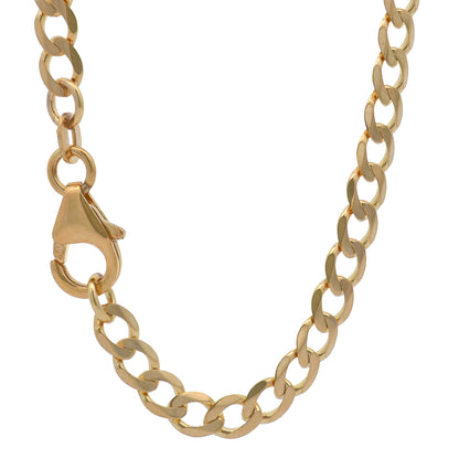 Edle Goldkette Panzerkette weit Halskette massiv 585 - 14 Karat Gold