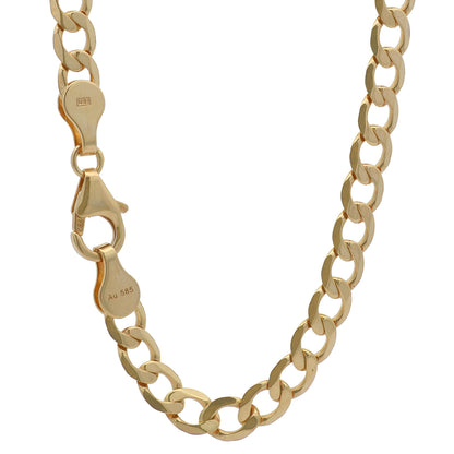 Panzerkette Halskette Breite 5,0 mm - 585 - 14 Karat Gold Auswahl