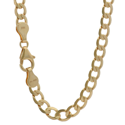 Panzerkette Halskette Breite 5,0 mm - 585 - 14 Karat Gold Auswahl