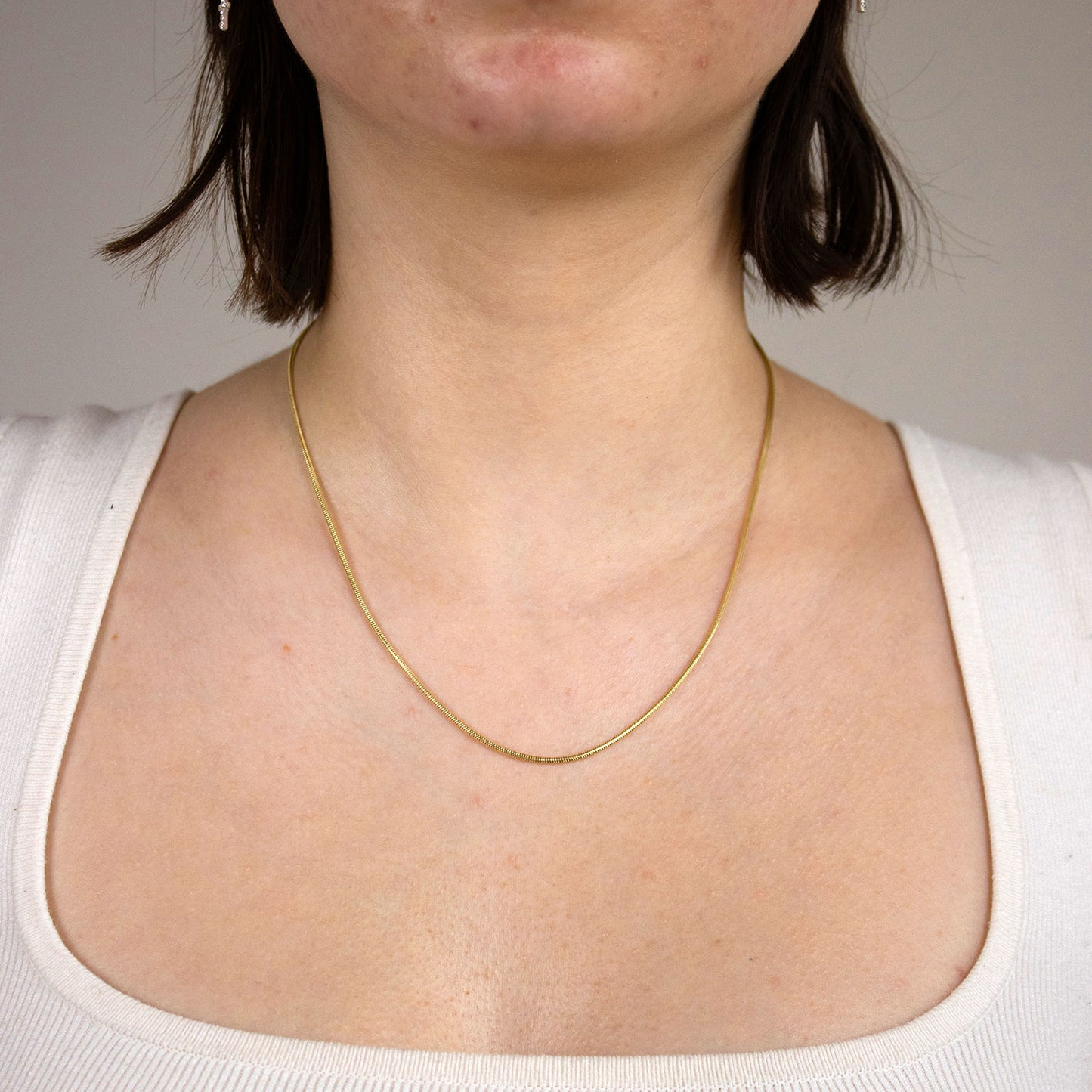 Goldkette Schlangenkette Länge 40cm - Breite 1,4mm - 585-14 Karat Gold