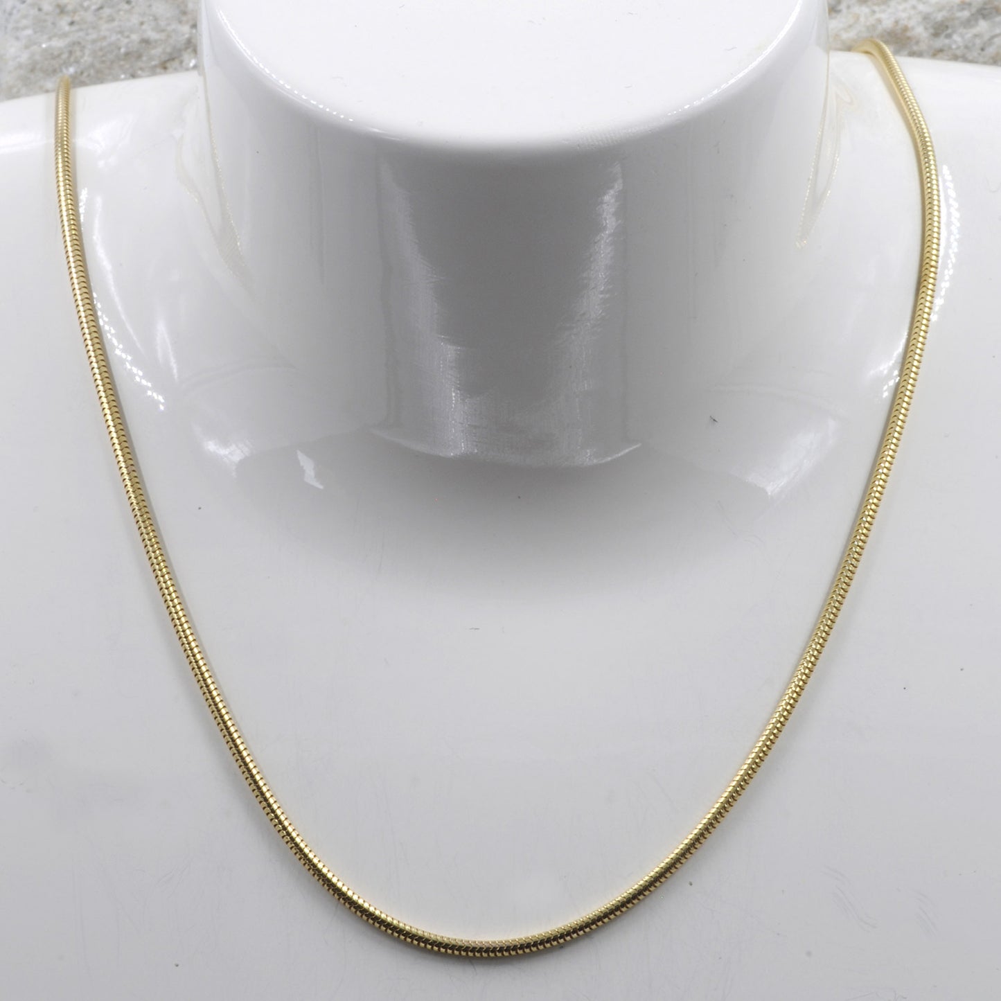 Goldkette Schlangenkette Länge 40cm - Breite 1,4mm - 585-14 Karat Gold