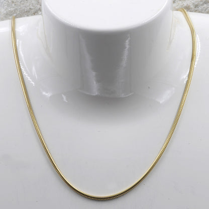 Goldkette Schlangenkette Länge 40cm - Breite 1,4mm - 585-14 Karat Gold