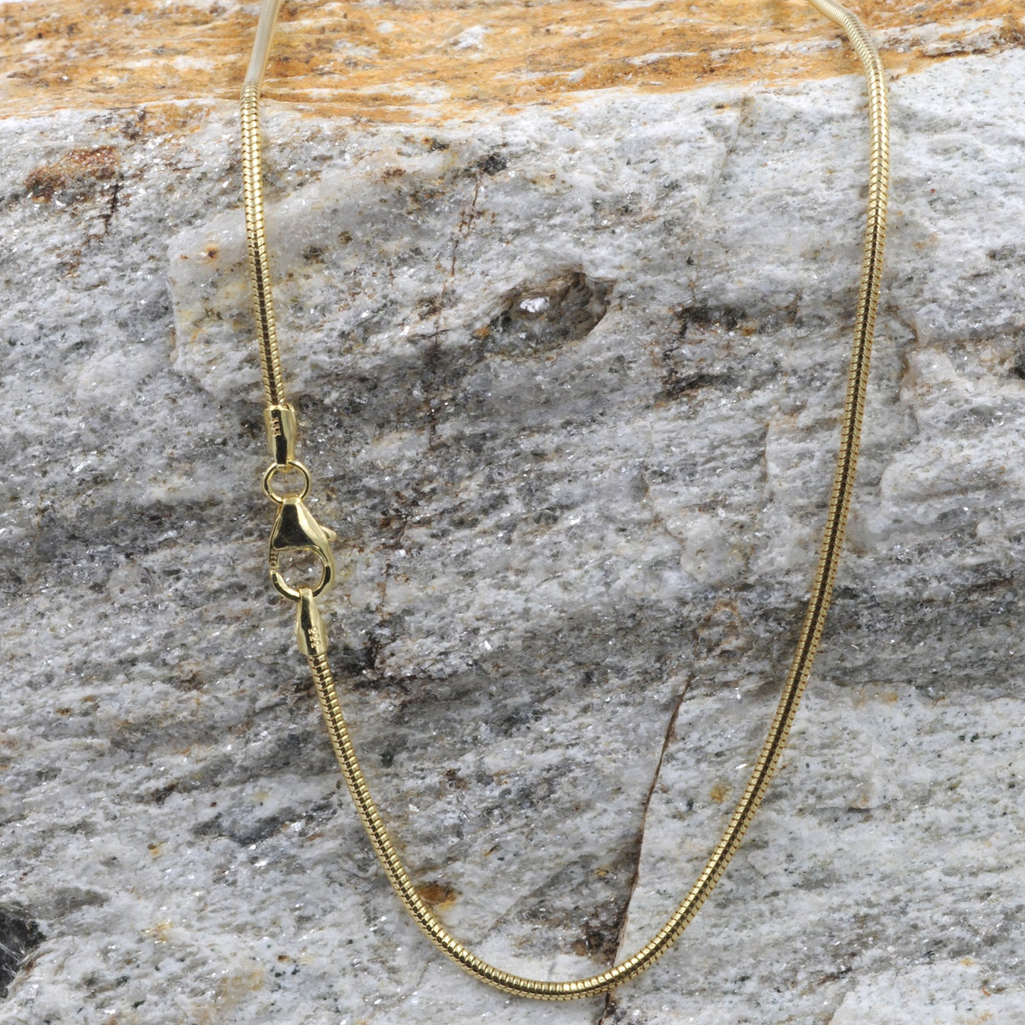 Goldkette Schlangenkette Länge 40cm - Breite 1,4mm - 585-14 Karat Gold