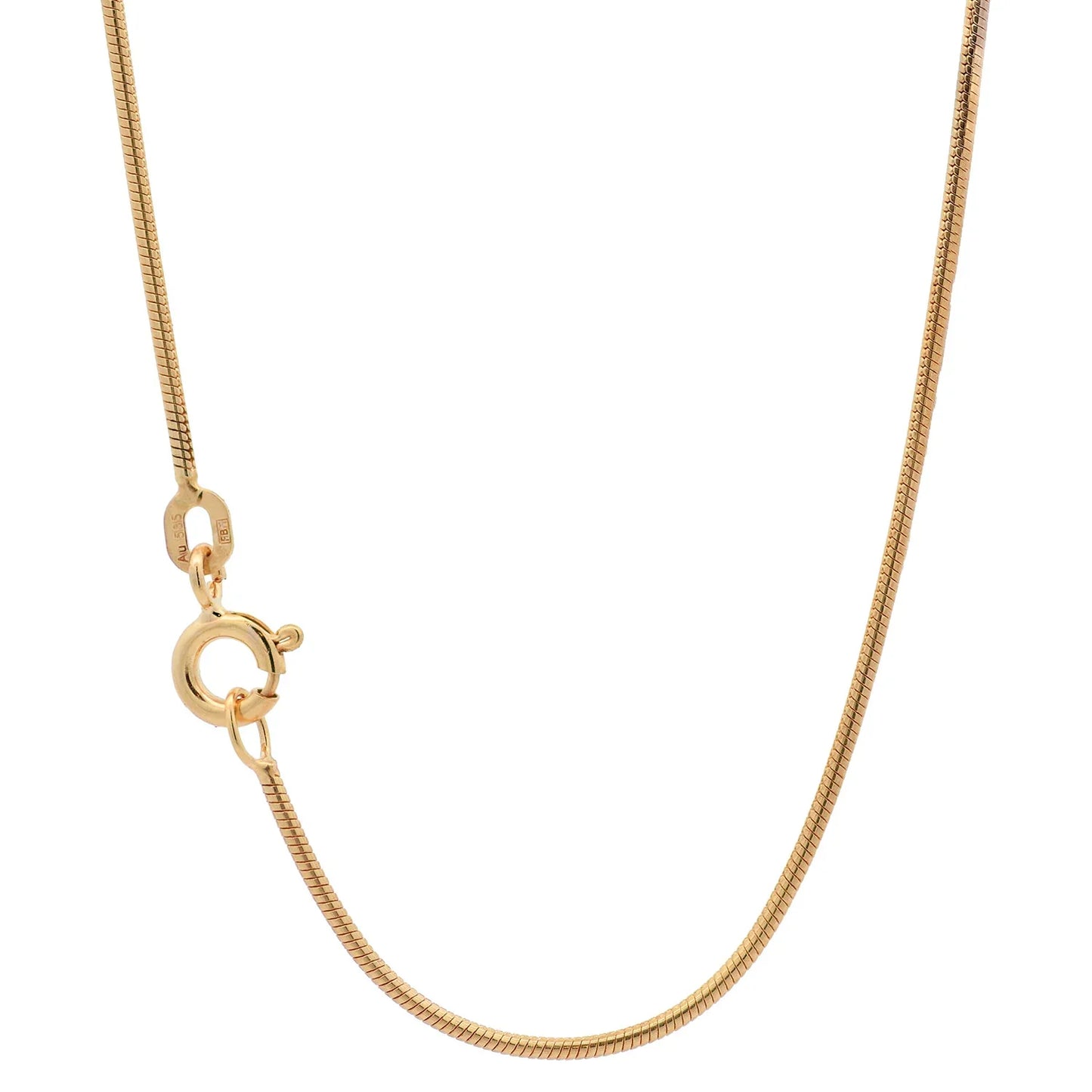 Goldkette Schlangenkette Breite 1,1mm - 585-14 Karat Gold
