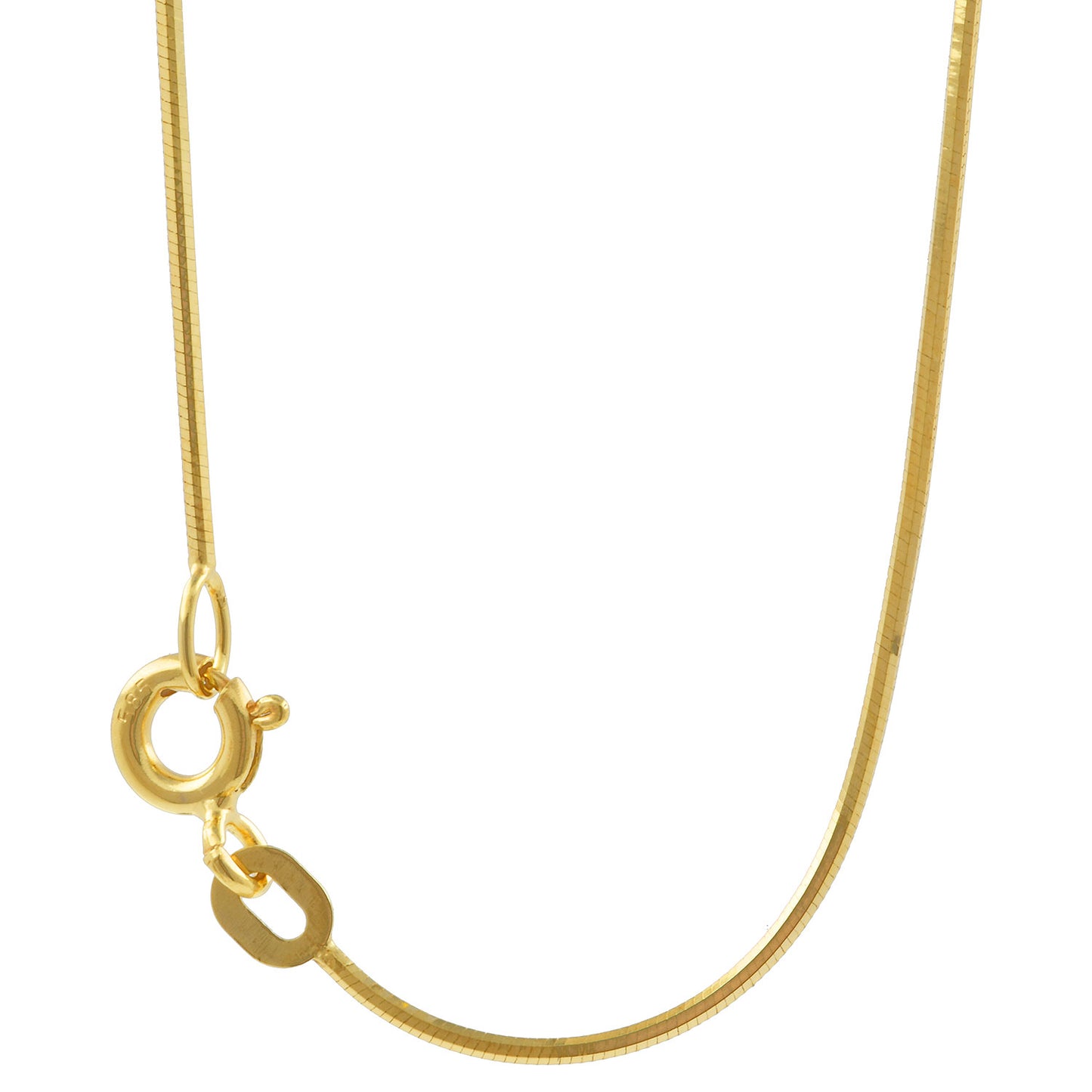 Goldkette Schlangenkette Länge 45cm - Breite 0,8mm - 585-14 Karat Gold