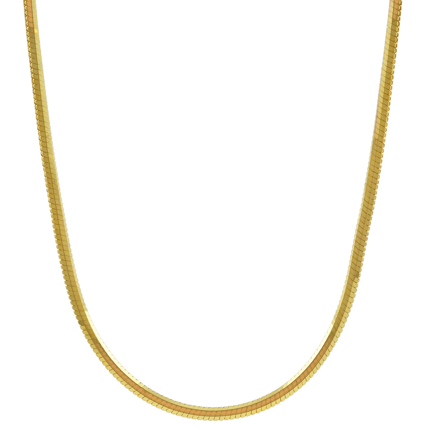 Goldkette Schlangenkette Länge 45cm - Breite 1,0mm - 585-14 Karat Gold