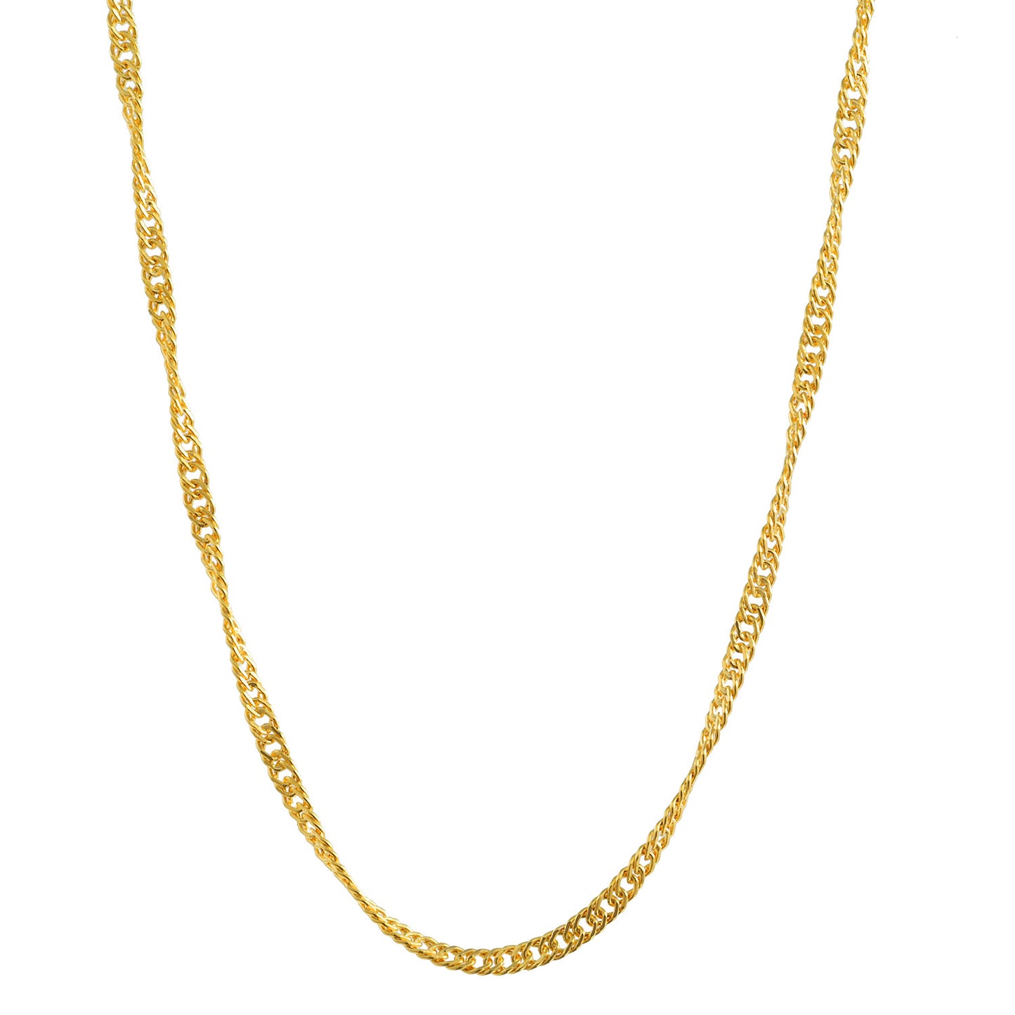 Goldkette Singapurkette Länge 40cm - Breite 1,0mm - 585-14 Karat Gold