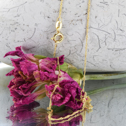 Goldkette Singapurkette Länge 50cm - Breite 1,0mm - 585-14 Karat Gold