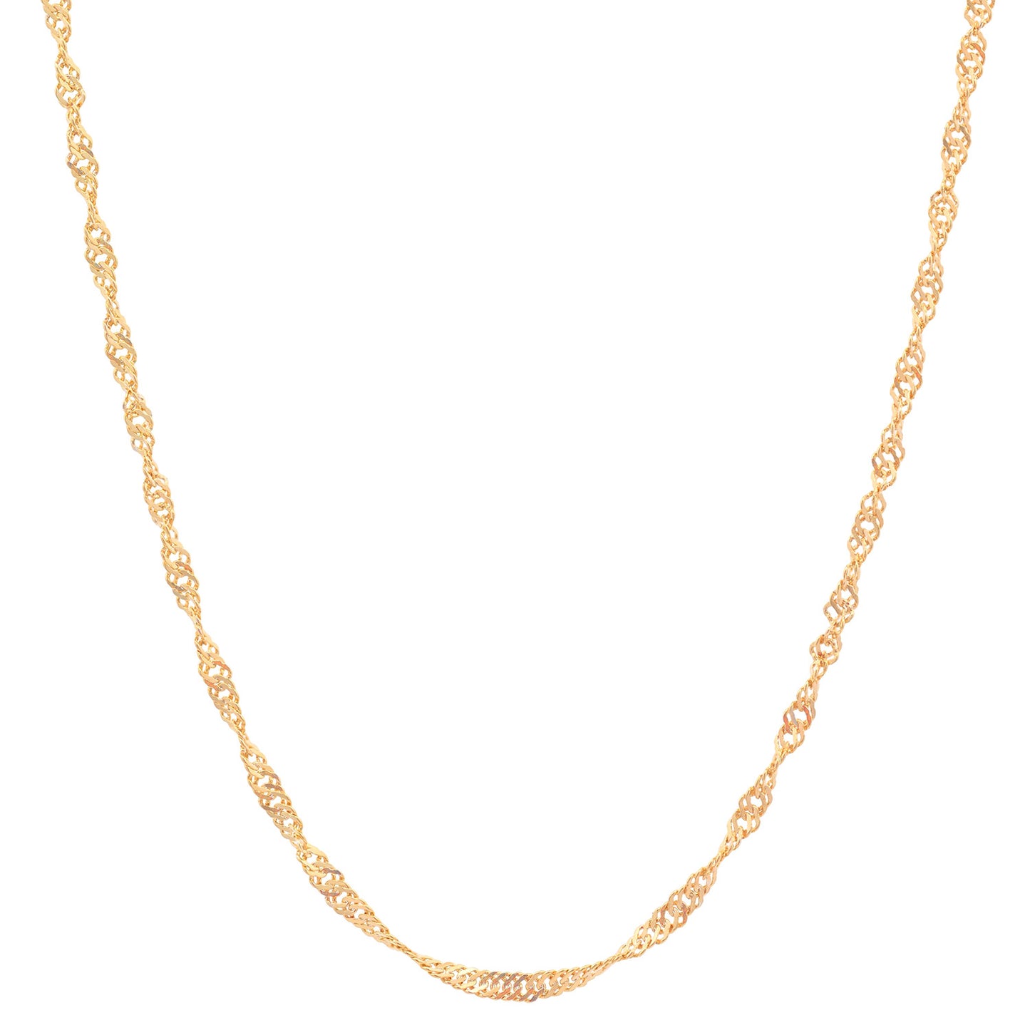 Goldkette Singapurkette Breite 1,0mm - 585-14 Karat Gold