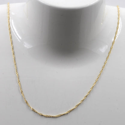 Goldkette Singapurkette Länge 42cm - Breite 1,2mm - 585-14 Karat Gold