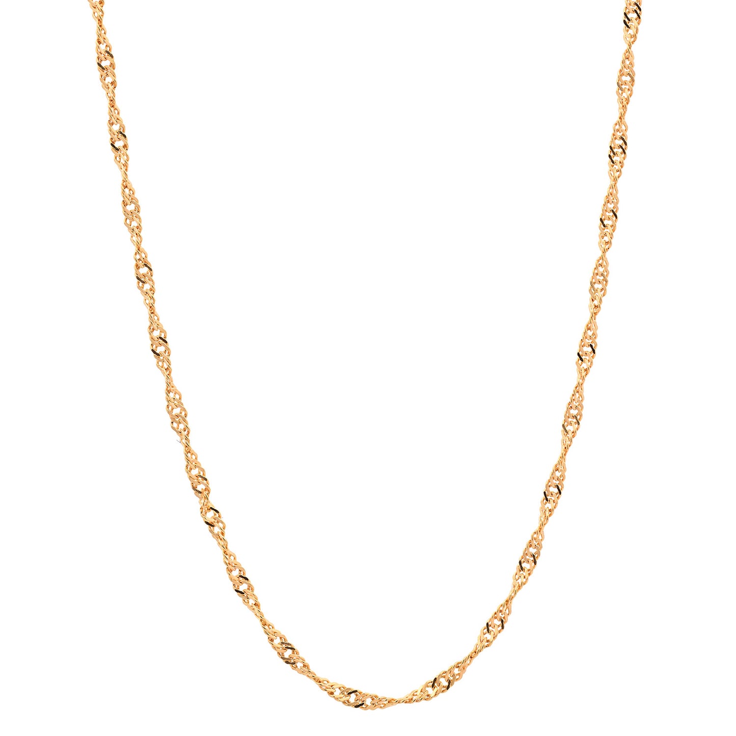 Goldkette Singapurkette Breite 1,2mm - 585-14 Karat Gold