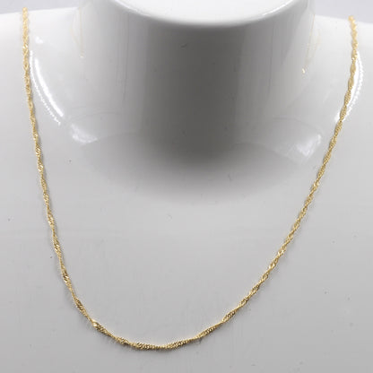 Goldkette Singapurkette Breite 1,2mm - 585-14 Karat Gold