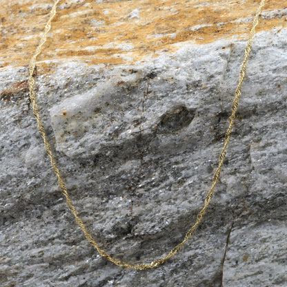 Goldkette Singapurkette Breite 1,2mm - 585-14 Karat Gold