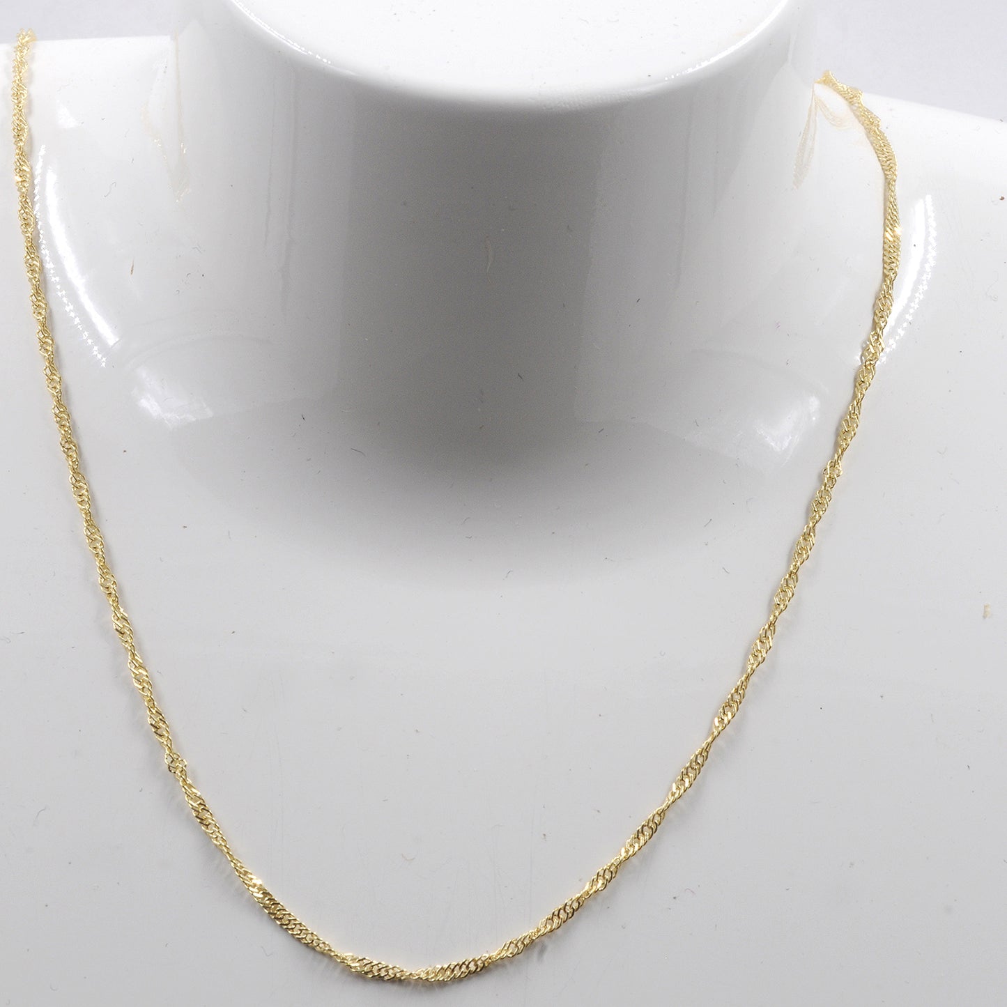 Goldkette Singapurkette Länge 42cm - Breite 1,4mm - 585-14 Karat Gold