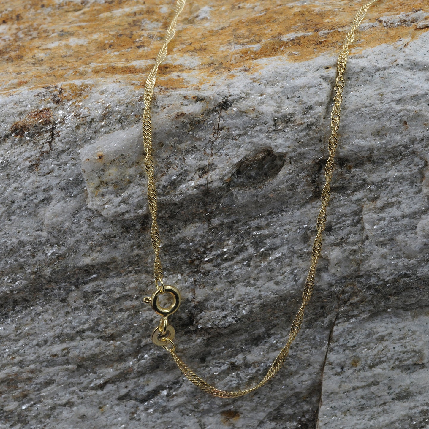 Goldkette Singapurkette Länge 42cm - Breite 1,4mm - 585-14 Karat Gold