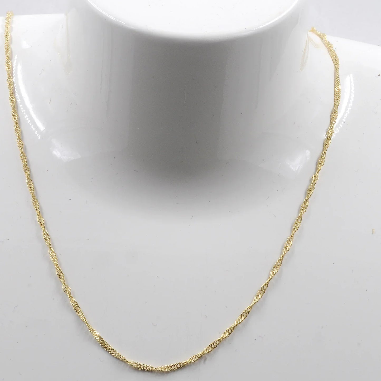 Goldkette Singapurkette Länge 45cm - Breite 1,4mm - 585-14 Karat Gold