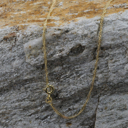 Goldkette Singapurkette Länge 50cm - Breite 1,4mm - 585-14 Karat Gold