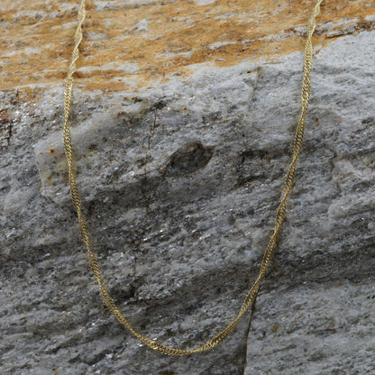Goldkette Singapurkette Länge 50cm - Breite 1,4mm - 585-14 Karat Gold
