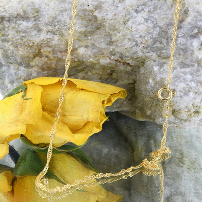 Goldkette Singapurkette Breite 1,4mm - 585-14 Karat Gold